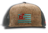 Sukasa Flag Flat Visor 5 Panel Cork Mesh Trucker