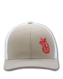 Sukasa Pineapple Trucker Snapback-Khaki/White