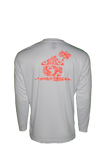 FLORAL HUT L/S PERFORMANCE TEE-White