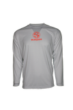 FLORAL HUT L/S PERFORMANCE TEE-White