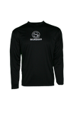 FLORAL HUT L/S PERFORMANCE TEE- Black